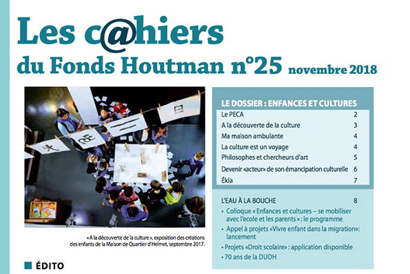 Cahier 25 - Enfances et cultures