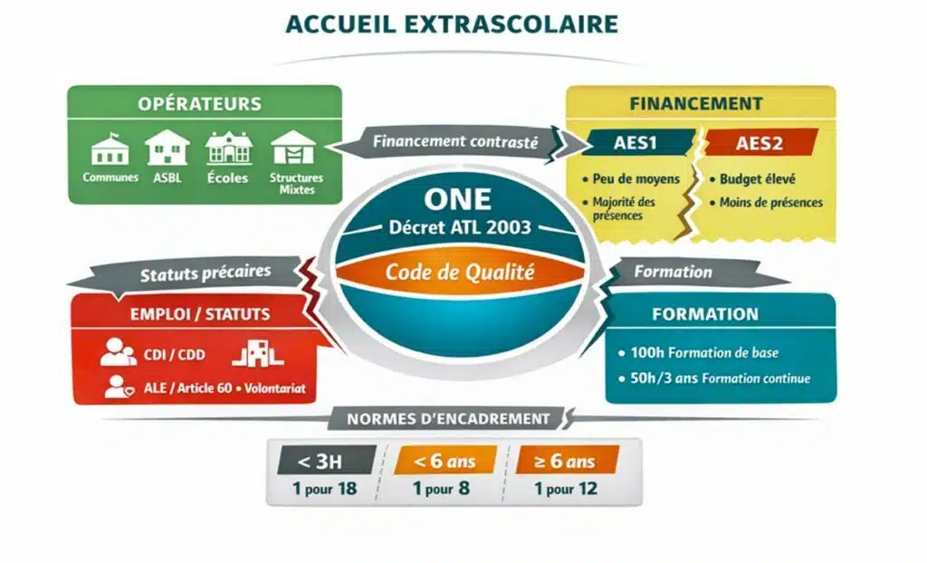Schema accueil extrascolaire issu du rapport final de la CODE